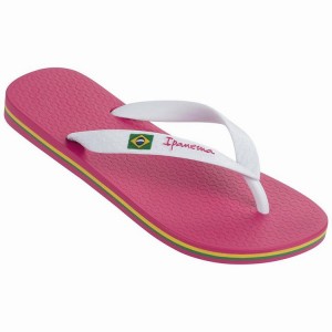 Chancletas Ipanema Brasil Classic II Mujer Rosas Blancas | 89627BOZQ