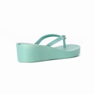 Chancletas Ipanema Daisy Wedge Mujer Verde | 19650ULRM