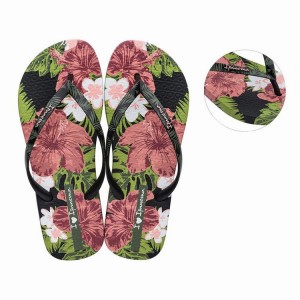 Chancletas Ipanema I Love Sun Mujer Rosas Negras | 86541ASLG