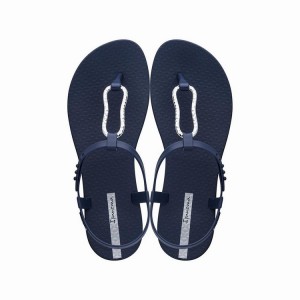 Sandalias Ipanema Class Mood Mujer Azul Marino Plateadas | 90756QCWN