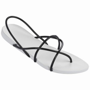 Sandalias Ipanema Philippe Starck Thing G Mujer Blancas Negras | 75136ZNEG