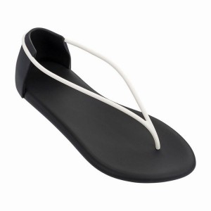 Sandalias Ipanema Philippe Starck Thing N II Mujer Negras Blancas | 54612CLBH