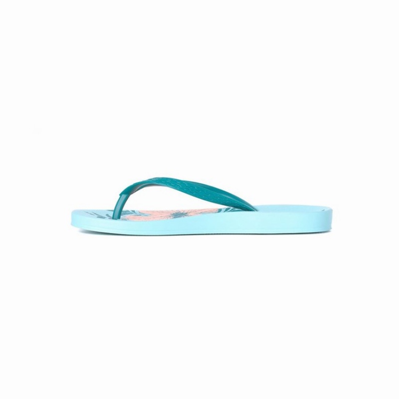 Chancletas Ipanema Ana Hibiscus Mujer Verde | 48650MUKR