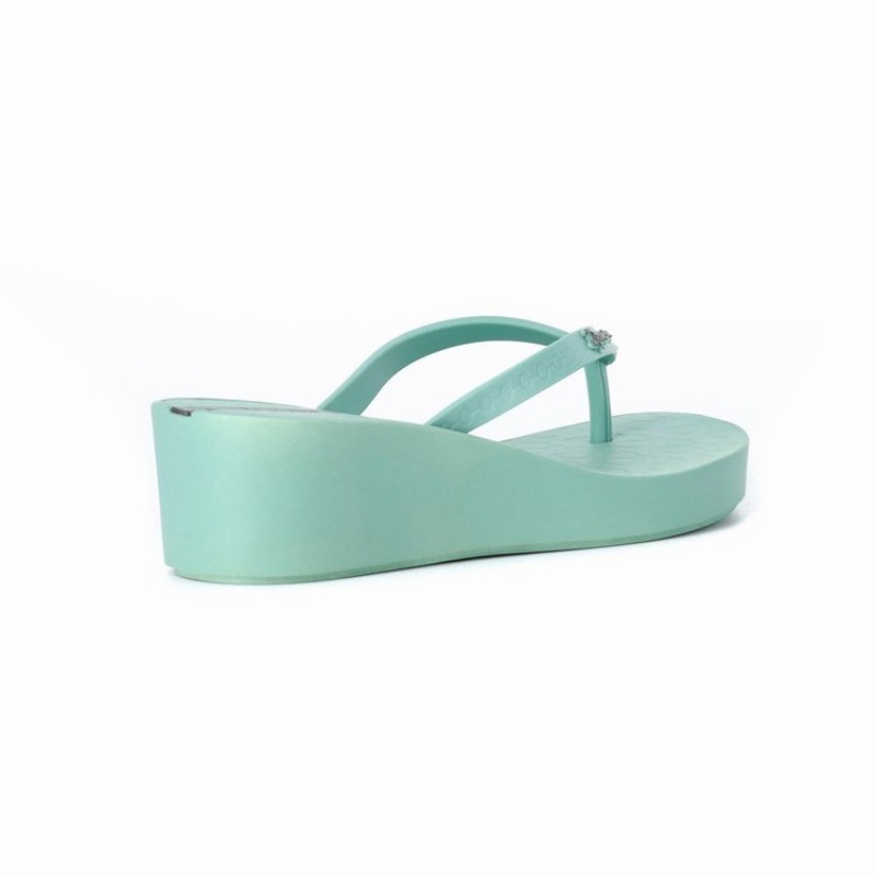 Chancletas Ipanema Daisy Wedge Mujer Verde | 19650ULRM