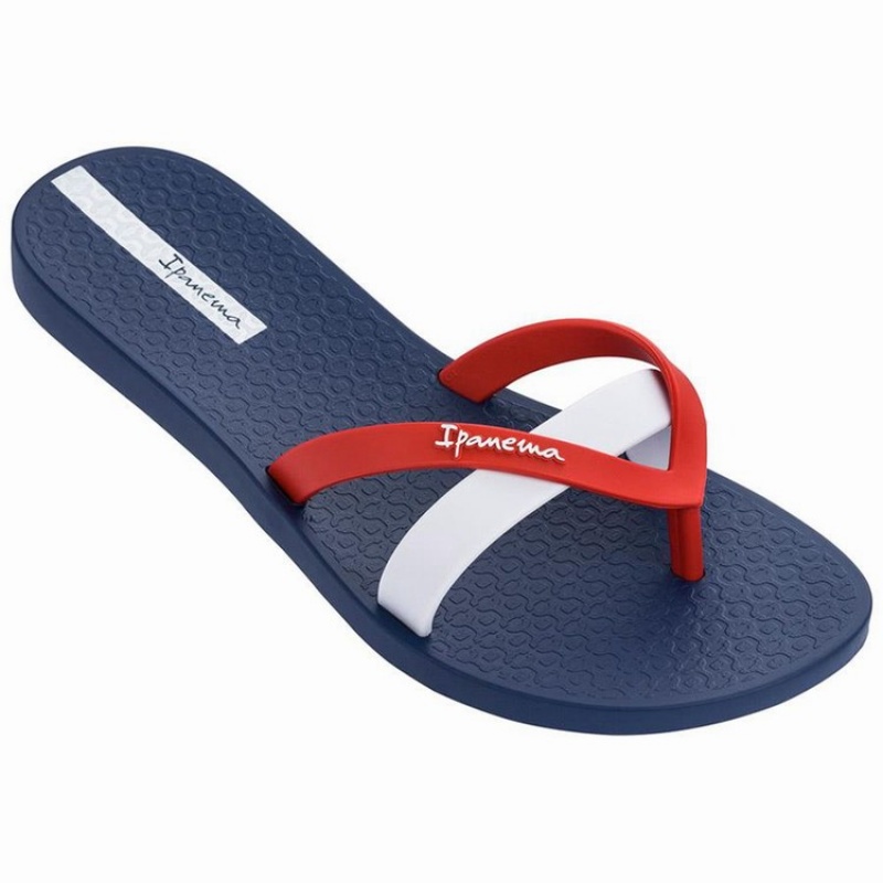 Chancletas Ipanema Kirei Mujer Azul Marino Rojas Blancas | 09213BNEA