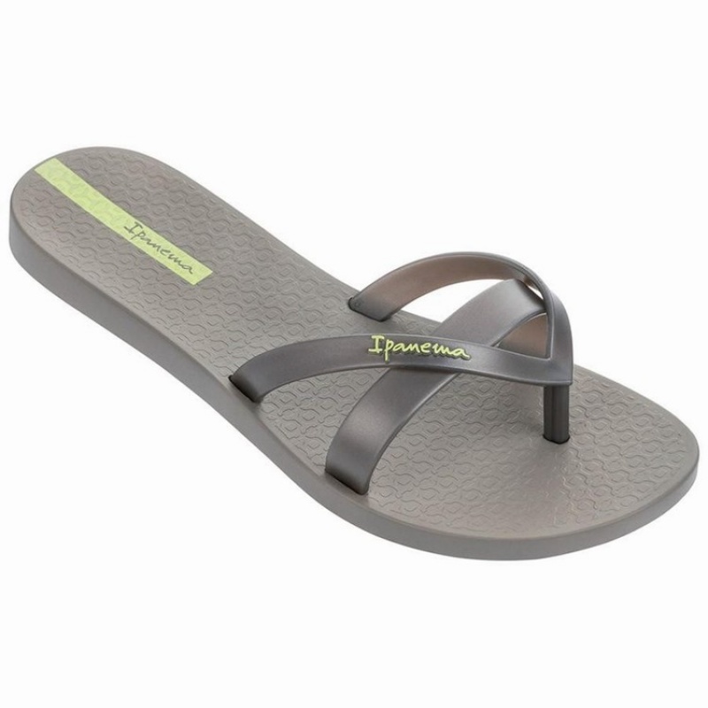 Chancletas Ipanema Kirei Mujer Gris Plateadas | 90625BOWG