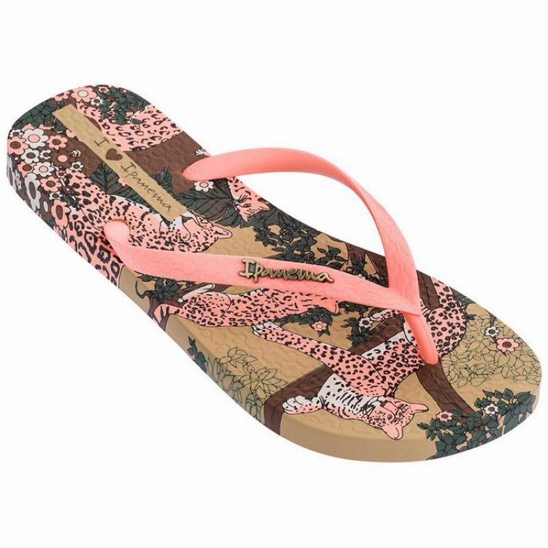 Chancletas Ipanema Pop Mujer Beige Rosas | 19735LIME