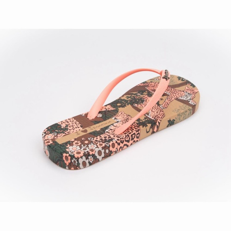 Chancletas Ipanema Pop Mujer Beige Rosas | 19735LIME