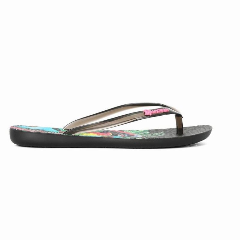 Chancletas Ipanema Wave Natural Mujer Negras | 73041DLCZ