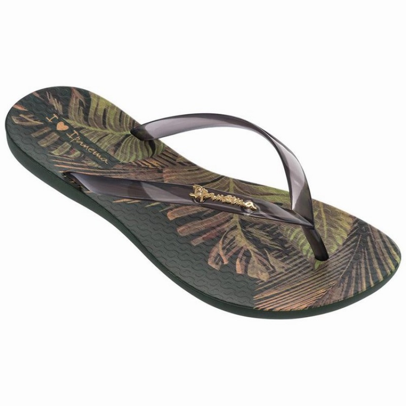 Chancletas Ipanema Wave Scenic Mujer Verde Gris | 57920IYRW