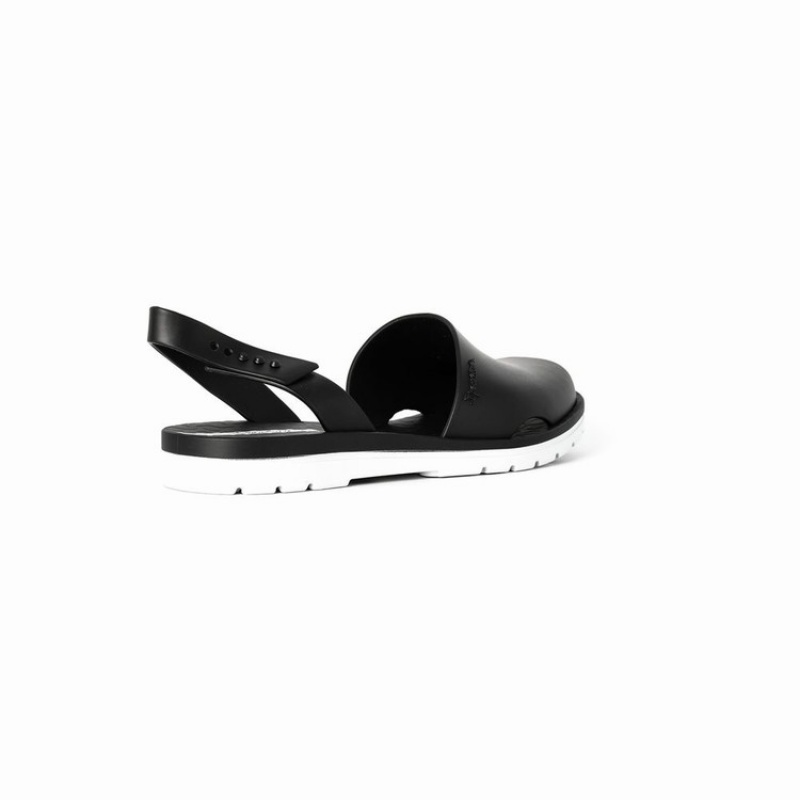 Sandalias Ipanema Barcelona Mujer Negras Blancas | 94305YAMW