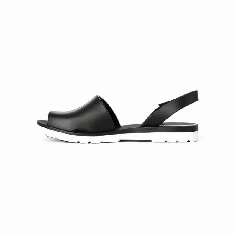 Sandalias Ipanema Barcelona Mujer Negras Blancas | 94305YAMW