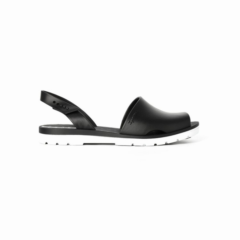 Sandalias Ipanema Barcelona Mujer Negras Blancas | 94305YAMW