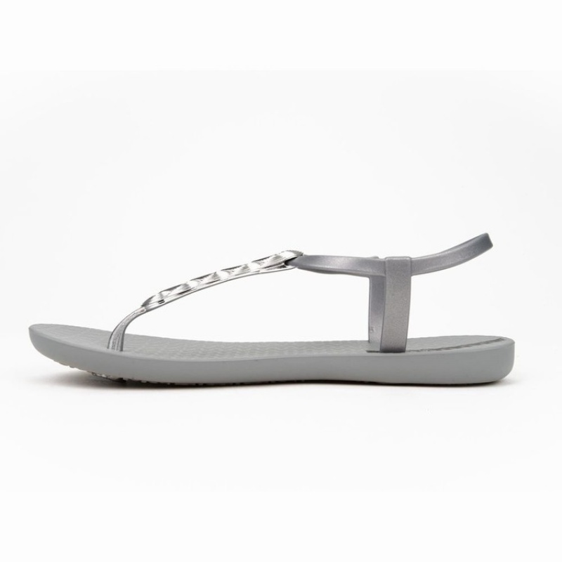 Sandalias Ipanema Braid Mujer Gris Plateadas | 79150ERGX