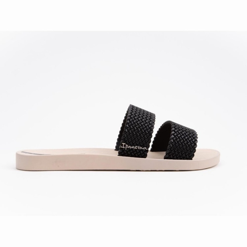 Sandalias Ipanema City Mujer Beige Negras | 36879IQTF