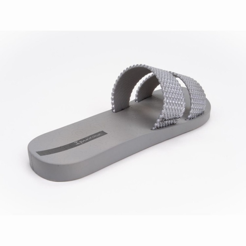 Sandalias Ipanema City Mujer Gris Plateadas | 85614AJEN