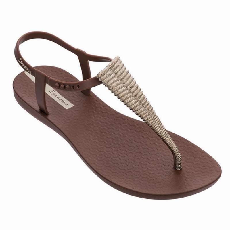 Sandalias Ipanema Class Glam III Mujer Marrones | 02598YZNP