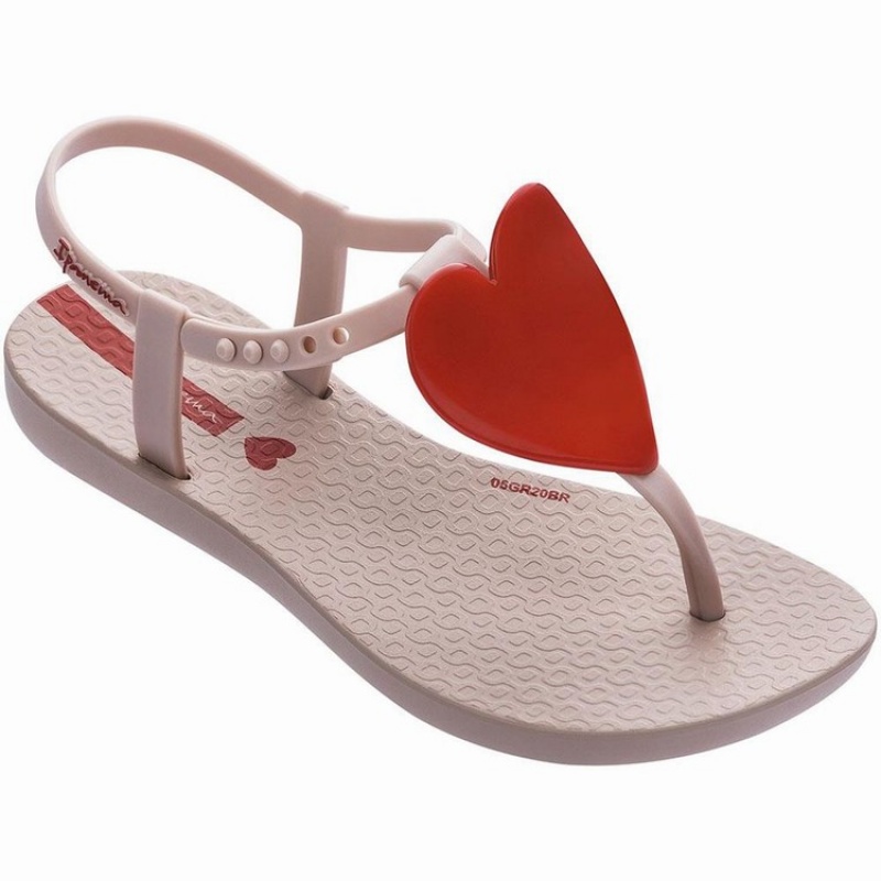 Sandalias Ipanema Class Love Niños Rosas Rojas | 97835TQBX