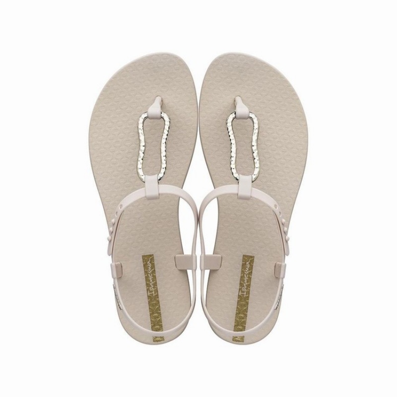 Sandalias Ipanema Class Mood Mujer Beige Doradas | 21769LTPO