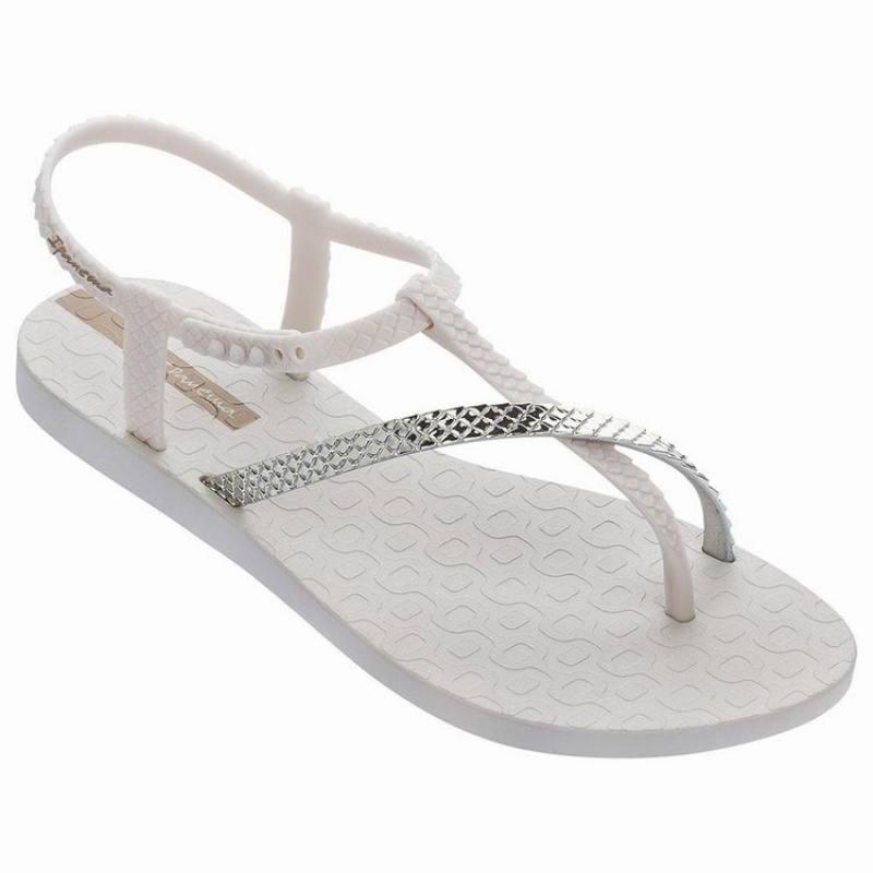 Sandalias Ipanema Class Wish II Mujer Beige Doradas | 70291GWUI