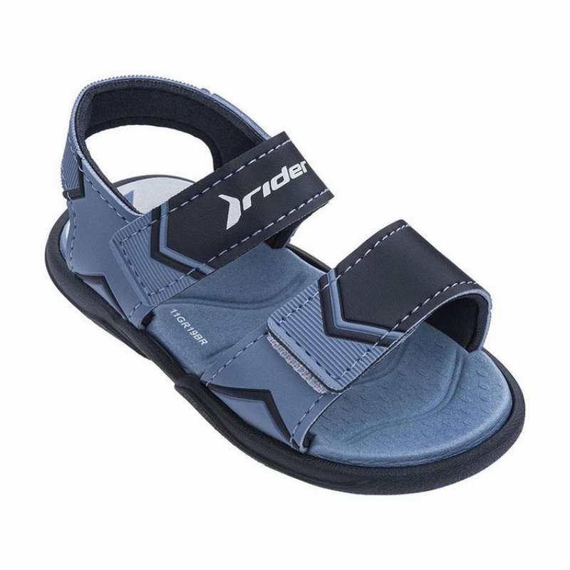 Sandalias Ipanema Comodidad Bebe Azules Negras | 82079CNFI