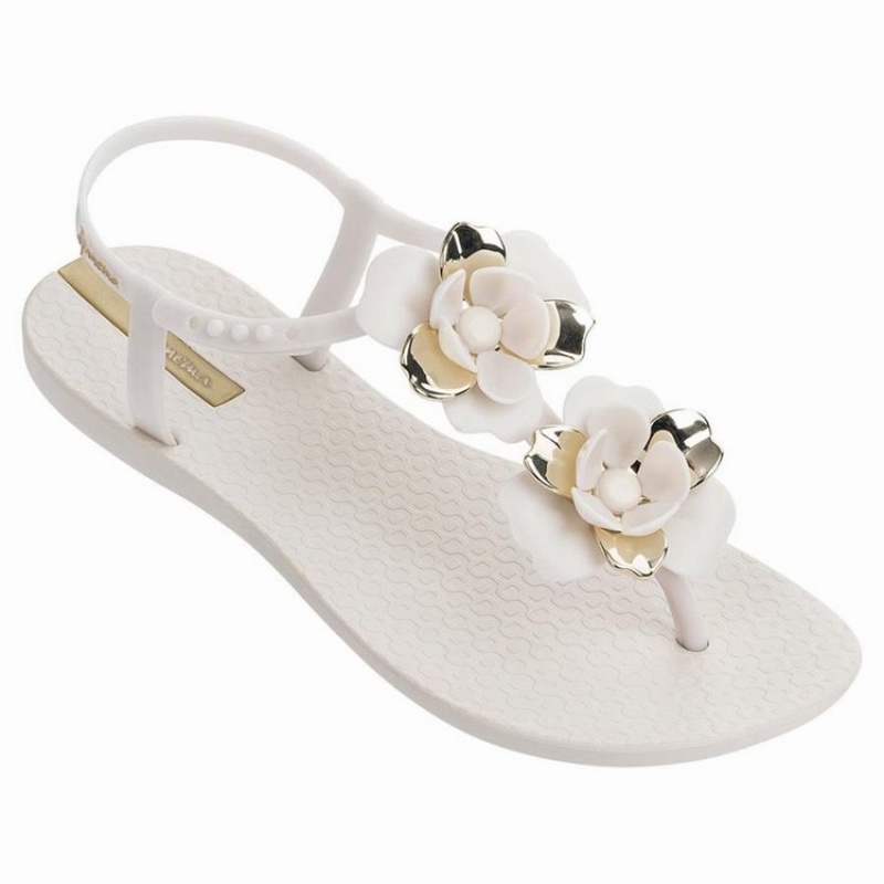 Sandalias Ipanema Floret Mujer Beige Doradas | 60895CGTM