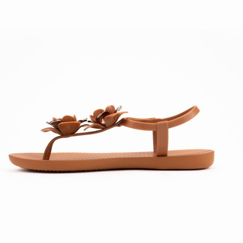 Sandalias Ipanema Floret Mujer Marrones Doradas | 13468ACXG