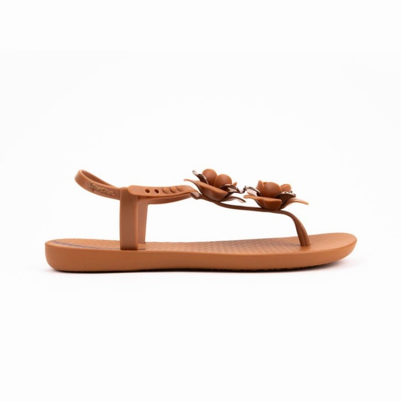 Sandalias Ipanema Floret Mujer Marrones Doradas | 13468ACXG