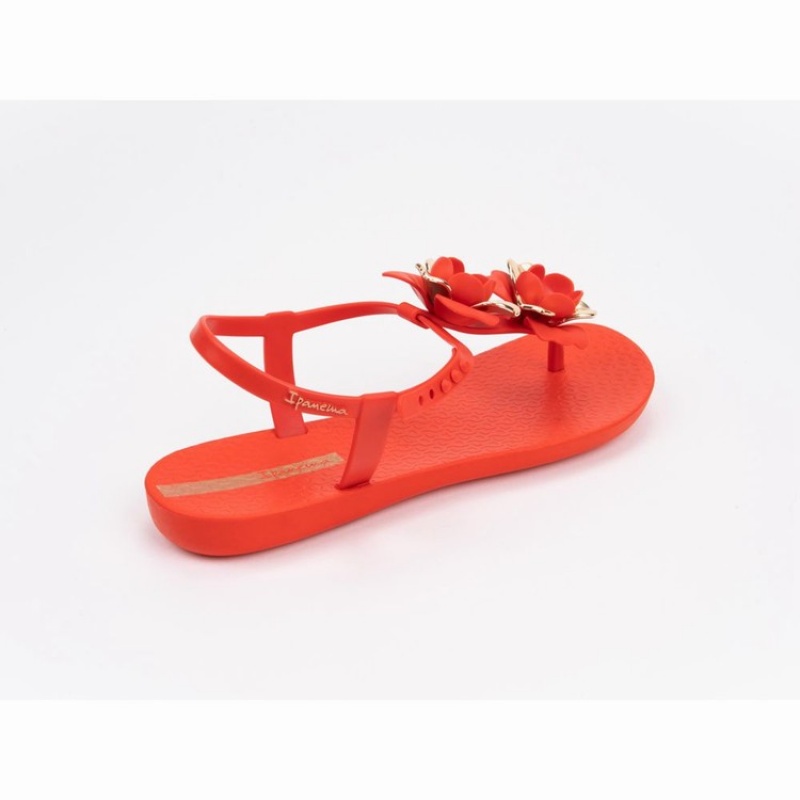 Sandalias Ipanema Floret Mujer Rojas Doradas | 98041PXMH