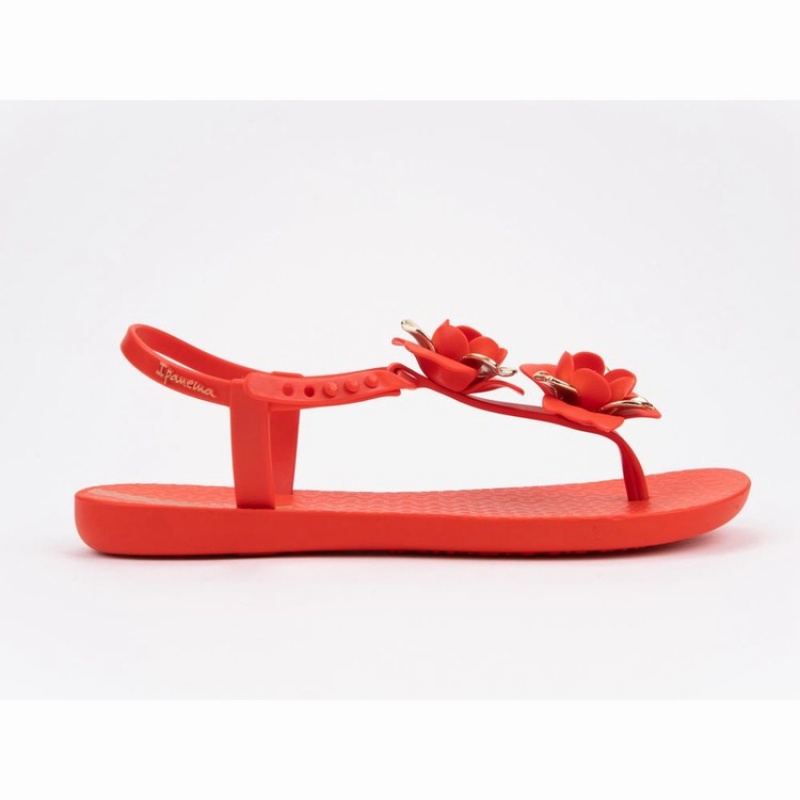 Sandalias Ipanema Floret Mujer Rojas Doradas | 98041PXMH