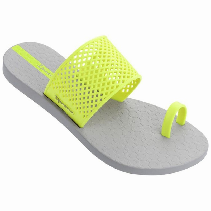 Sandalias Ipanema Gadot Mujer Gris Amarillo | 90246DABM