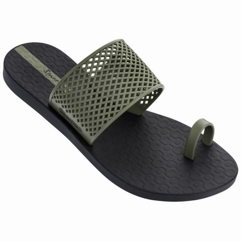 Sandalias Ipanema Gadot Mujer Negras Verde | 60493LFXG