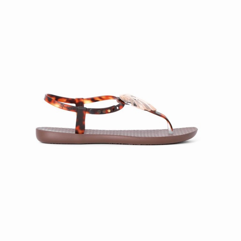 Sandalias Ipanema Leaf Mujer Marrones Doradas | 27695WLON