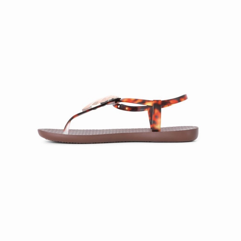 Sandalias Ipanema Leaf Mujer Marrones Doradas | 27695WLON