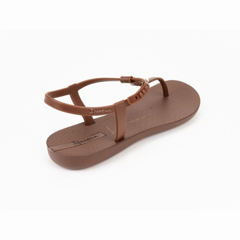 Sandalias Ipanema Lenny Locket Mujer Marrones Doradas | 94178GRUE