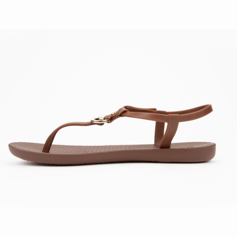 Sandalias Ipanema Lenny Locket Mujer Marrones Doradas | 94178GRUE