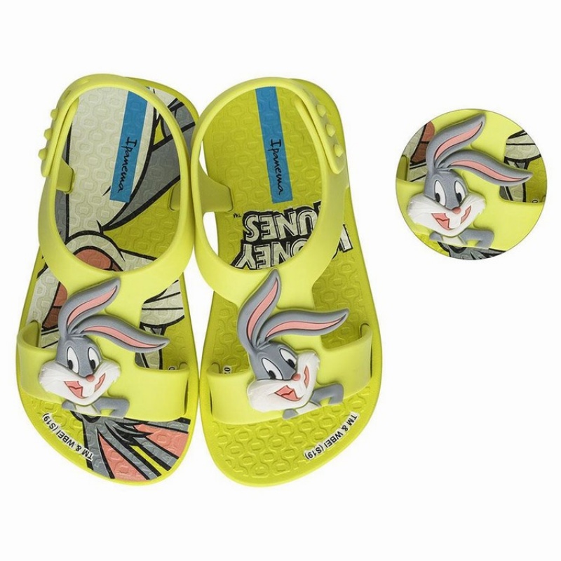 Sandalias Ipanema Looney Tunes Bebe Amarillo | 13670PLUW