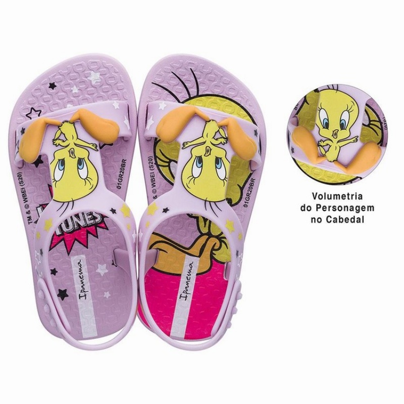 Sandalias Ipanema Looney Tunes Bebe Rosas | 09578DPRI