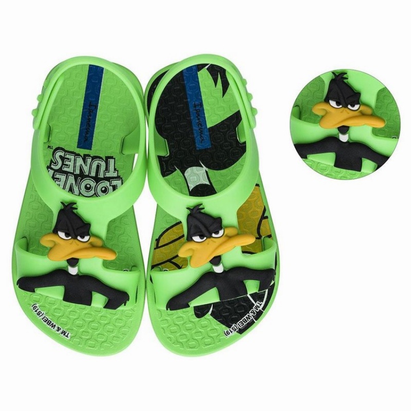 Sandalias Ipanema Looney Tunes Bebe Verde | 89627FXML