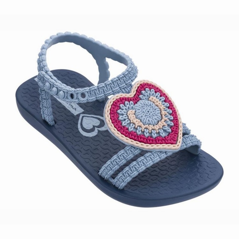 Sandalias Ipanema Love Bebe Azul Marino Azules Rosas | 72654MFSC