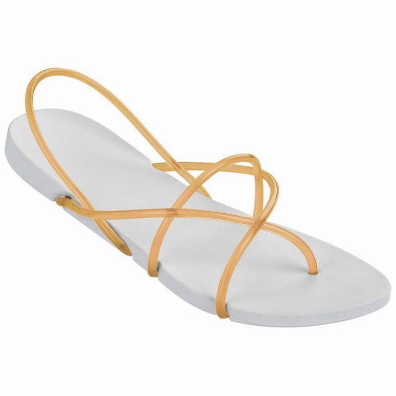 Sandalias Ipanema Philippe Starck Thing G Mujer Blancas Naranjas | 65402TGHV