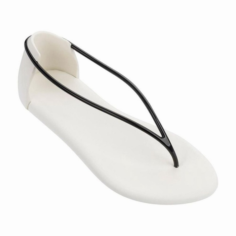 Sandalias Ipanema Philippe Starck Thing N II Mujer Blancas Negras | 72194WTJG