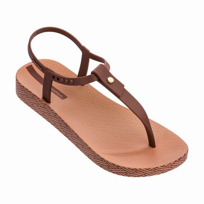 Sandalias Ipanema Plush Weave Mujer Marrones | 23856GMTI