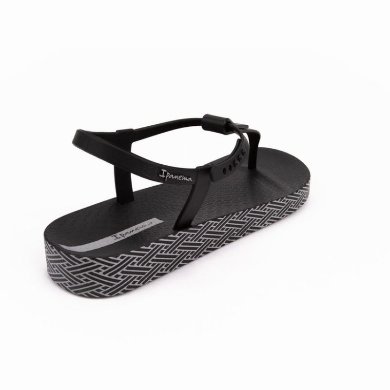 Sandalias Ipanema Plush Weave Mujer Negras | 83056AIPQ