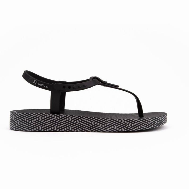 Sandalias Ipanema Plush Weave Mujer Negras | 83056AIPQ