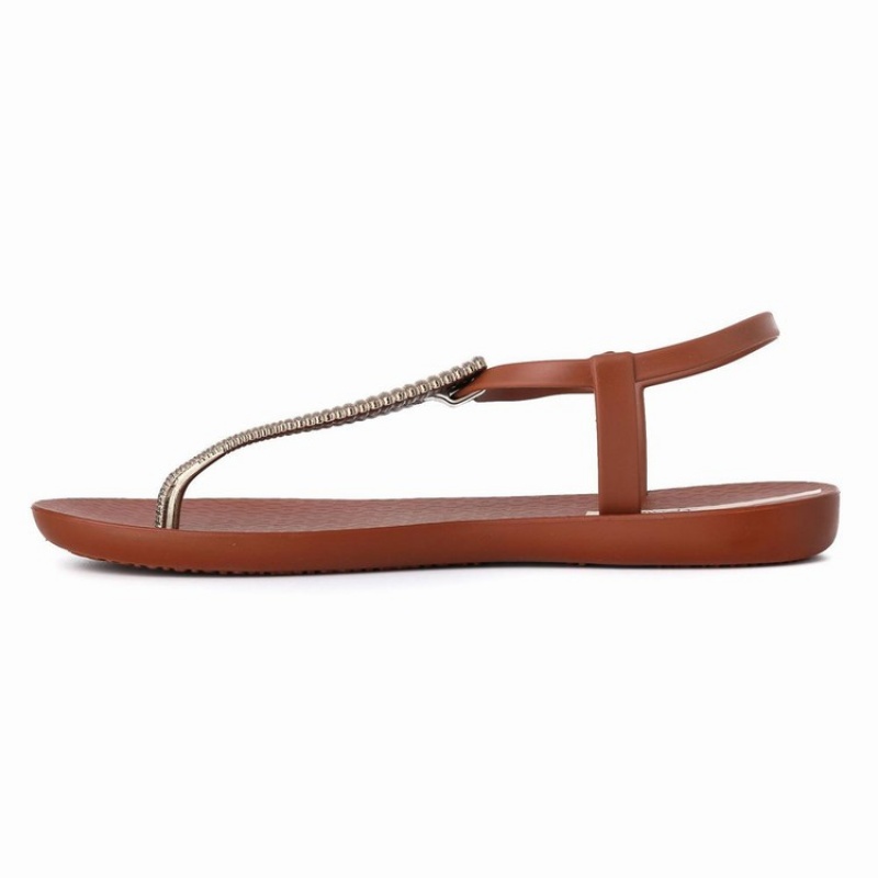 Sandalias Ipanema Ribba Mujer Marrones Doradas | 67823HFMR