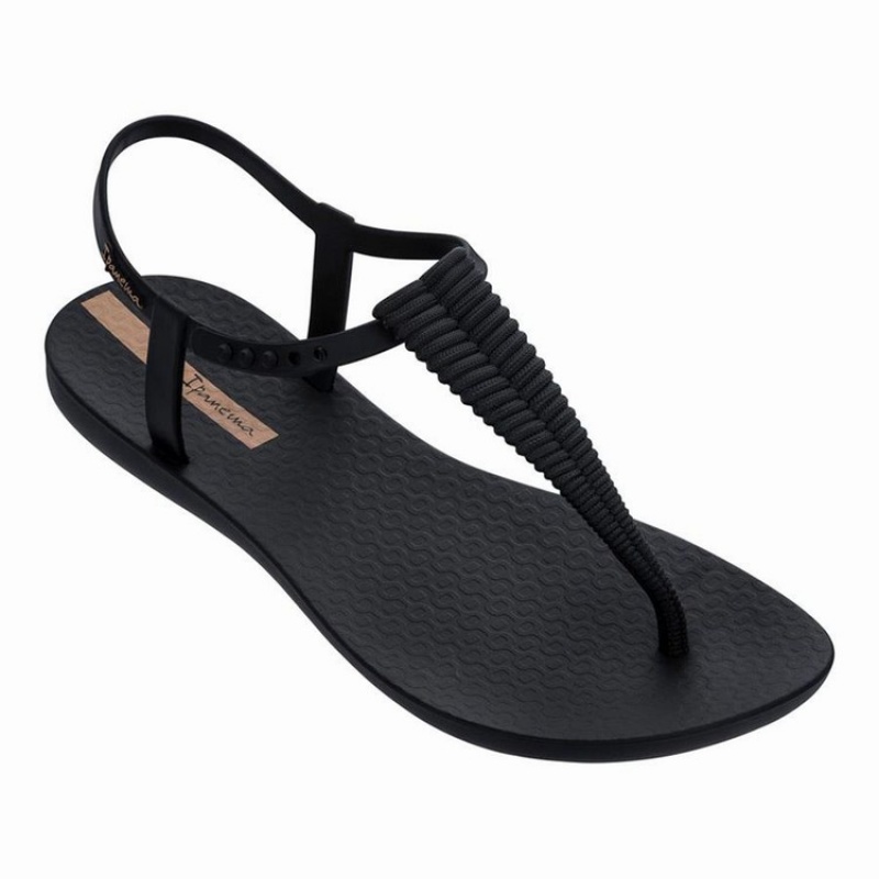 Sandalias Ipanema Ribba Mujer Negras | 03196YHLJ