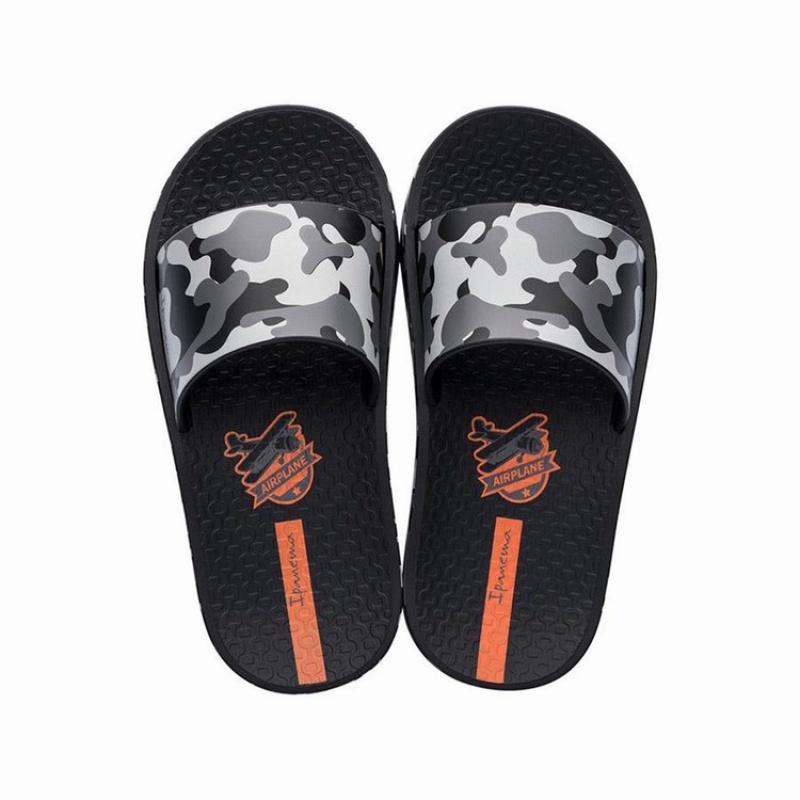 Sandalias Ipanema Slippy Niños Negras Gris | 89503TPAM