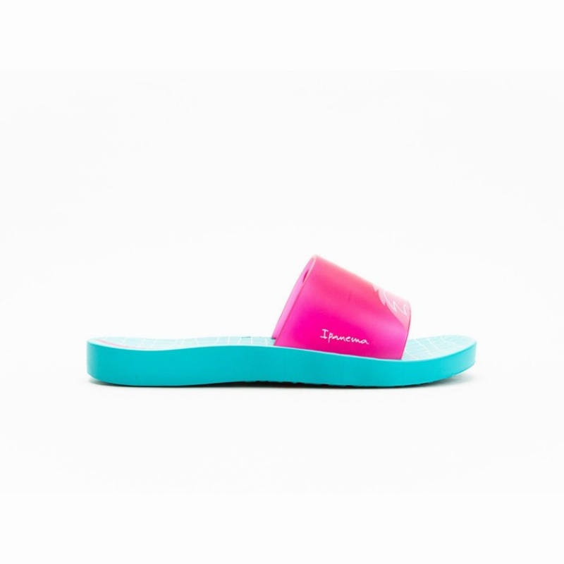 Sandalias Ipanema Slippy Niños Verde Rosas | 46539NMOG