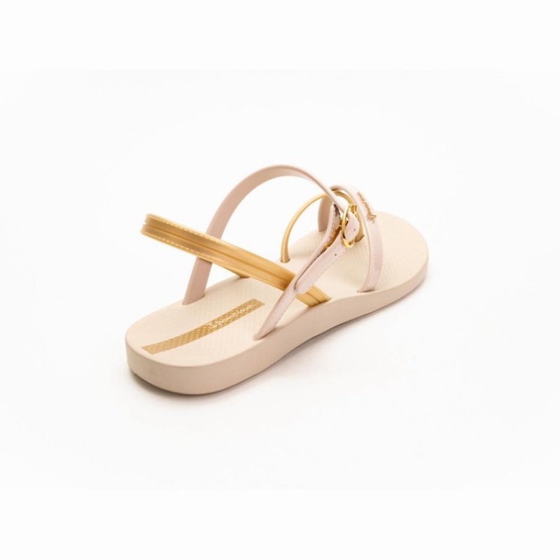 Sandalias Ipanema Suzi Mujer Beige Doradas | 09624DLZR